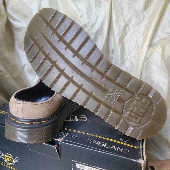 Dr.Martens Made In England Mens Suede Padded Collar Mule in Tan NWT Deadstock - Picture 7 of 13